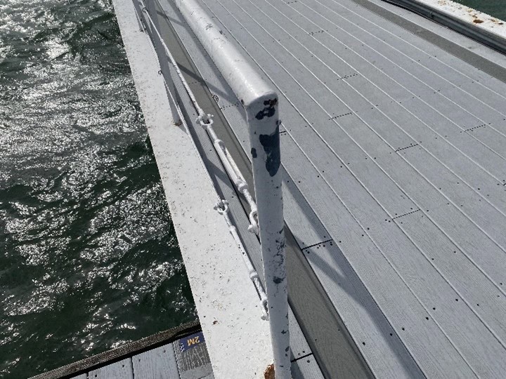 Vapour Blasting and Epoxy Painting Restore RCYC Jetty - 1